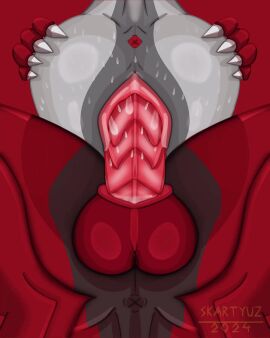 4:5 animal_genitalia animal_penis animated anthro anus ass axan_(mytha_cassandra) balls big_ass big_butt bodily_fluids claws cowgirl_position cum digital_media_(artwork) dragon duo equid equine erection european_mythology female female_penetrated feral feral_on_feral feral_penetrated feral_penetrating from_front_position genital_fluids genitals male male/female male_penetrating mammal mythological_creature mythological_scalie mythology nude on_bottom on_top penetration penis pussy scales scalie sex short_playtime simple_background skart_(skartyuz) skartyuz tail vaginal_penetration western_dragon wings_of_fire