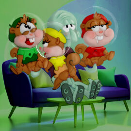 1boy 3girls anthro anthro_on_anthro blue_body bottomless bottomless_female brown_fur cephalopod clothing couch erection female fingering fingering_pussy furry furry_female furry_male furry_only genitals green_hat green_shirt hat helmet interspecies male male/female mammal marine multiple_females multiple_girls nickelodeon octopodiform octopus open_mouth penis penis_in_pussy pussy red_hat red_shirt rodent sex shirt sitting spongebob_squarepants squidward_tentacles squirrel straight straight_sex tail yellow_hat yellow_shirt