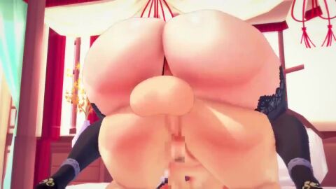 124renka 1futa 1girls animated futanari genshin_impact huge_ass huge_breasts huge_cock lisa_(genshin_impact) mona_(genshin_impact) sound tagme vaginal_penetration video