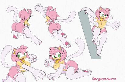 1girls 2024 2d 2d_(artwork) 2d_artwork ? amy_rose ass ass_focus big_breasts big_thighs breasts capcom cat_collar cat_girl cat_humanoid cat_tail catgirl cosplay darkstalkers eyelashes felicia felicia_(darkstalkers)_(cosplay) female green_eyes huge_breasts huge_thighs large_thighs mouth omegasunburst open_mouth pink_fur pink_skin sega short_hair side_ass sketch sketch_page solo solo_female sonic_(series) sonic_the_hedgehog_(series) teeth teeth_showing teeth_visible thick_thighs thighs