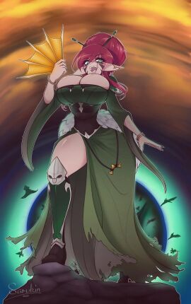 1girls alien alien_girl alien_humanoid army ass big_ass big_breasts big_hair boob_window breasts breasts_bigger_than_head child_bearing_hips chopsticks chopsticks_in_hair cleavage cleavage_window damaged_clothes damaged_clothing dark_eldar dress drukhari drukhari_archon eldar elf_ears eyeshadow fan fancy_clothing fangs female female_only folding_fan fur_clothing fur_trim fur_trim_(clothing) glow glowing green_eyes hair_bun jewelry leg_armor long_ears long_hair makeup maniacal_laughing nailpolish noble noblewoman pink_hair pointy_ears portal pose posing royal royalty sarukin se'vara_klavest sharp_teeth solo solo_female thick_hair thick_thighs torn_clothes torn_clothing torn_dress warhammer_(franchise) warhammer_40k wide_hips