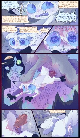 anal anal_sex ass balls begging_to_stop bodily_fluids crying cum cum_in_ass cum_inside domestic_cat duo english_text fan_character felid feline felis feral feral_on_feral feral_penetrated feral_penetrating feral_penetrating_feral genital_fluids genitals male male/male male_penetrated male_penetrating male_penetrating_male mammal penetration penile penile_penetration penis penis_in_ass sex sinnerpen tears text warriors_(book_series)