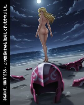 anime anime_girl anime_style armor armored armored_female ass ass_focus beach beach_background blonde-haired_female blonde_eyebrows blonde_female blonde_hair blonde_hair_female blue_eyes boobs_and_butt_pose boobs_out booty booty_cheeks booty_focus breasts breasts_out butt_crack butt_focus butt_jiggle buttocks cheeks cheeks_full looking_at_viewer mermaid_thetis mermaid_thetis_(saint_seiya) naked naked_female night night_sky nighttime nude nude_female nudity ocean ocean_background ocean_waves saint_seiya sand thetis thetis_(saint_seiya) tits_bouncing tits_out titties titties_out walking walking_away waves