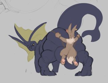 2024 anal angry annoyed anthro anthro_only ass ass_grab balls big_ass big_balls big_butt black_body black_bracelet black_tail bodily_fluids bracelet brown_body brown_ears brown_fur brown_hair brown_tail brown_tuft butt_grab digital_media_(artwork) duo ear_piercing ear_ring eevee eeveelution feral fur gay generation_1_pokemon genitals grey_background hair hand_on_ass hand_on_butt huge_balls interspecies jewelry looking_at_another looking_back male male/male male_rimmed male_rimming male_rimming_male multicolored_hair neck_tuft nintendo oral orange_pawpads pawpads piercing pokemon pokemon_(species) quadruped rear_view red_hair rimming rimming_male ring_piercing sex simple_background size_difference sushiamazing sweat tail thick_thighs three-quarter_view tuft two-tone_hair two-tone_tail vaporeon vappy_(sushiamazing)