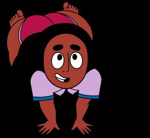 animated big_ass big_penis black_hair blackmorty_(artist) clothing cockslap connie_maheswaran dark-skinned_female dark_skin dickslap dolphin_shorts female human long_hair male penis pink_shorts short_shorts shorts steven_universe yoga_shorts