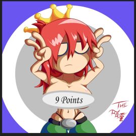 1girls artist_name big_breasts breasts character_(papa_louie) clothing female flipline_studios goth goth_girl nude nude_female papa_louie the_fox_(artist) video_games