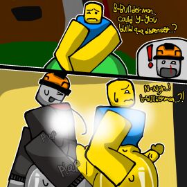 2boys artlurkervx ass blocky_body builderman builderman_(forsaken) english_text forsaken_(roblox) gay gay_sex grey_body hat heavy_breathing huge_ass male male/male noob noob_(forsaken) noob_(roblox) onomatopoeia penis plap roblox roblox_game robloxian self_upload stuttering sweating tagme text yaoi yellow_body