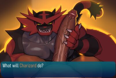 2boys absurd_res anthro anthro_on_anthro anthro_only bara bedroom_eyes big_penis body_fur charizard chromamorph claws duo erection fangs foreskin foreskin_folds fully_retracted_foreskin gay gay_sex generation_1_pokemon generation_7_pokemon genitals glans green_eyes hi_res holding_penis horns huge_cock humanoid_penis imminent_oral incineroar inner_foreskin long_penis looking_at_viewer male male/male male_only male_pov masculine monoche muscles muscular muscular_anthro muscular_male narrowed_eyes nintendo nude nude_male partial_male pecs penis pokemon pokemon_(species) raised_tail red_fur retracted_foreskin seductive sex sharp_fangs sharp_teeth tail teeth thick_penis thick_thighs uncircumcised uncut vein veiny_penis yaoi