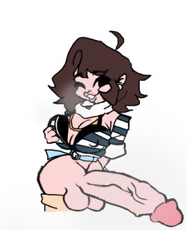 1futa 2d 80's_theme ass balls bimbo_lips bra breasts brown_hair dickgirl earrings erection friday_night_funkin friday_night_funkin_mod futa_only futanari huge_ass huge_breasts huge_cock hyper_penis intersex jewelry kermitismad light-skinned_futa light_skin massive_penis nancy_wheeler necklace netflix penis pulling_down_pants solo steam stranger_things testicles