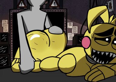 1boy 1boy1girl 1girls 2d 2d_(artwork) big_ass big_penis bouncing_ass chica_(fnaf) doggy_style duo exposed_ass exposed_pussy female female_penetrated fingers five_nights_at_freddy's five_nights_at_freddy's_2 from_behind_position grey_body grey_skin hand_on_arm hand_on_ass hand_on_butt human human_on_robot lips lipstick looking_at_viewer moaning moaning_in_pleasure penetration penis penis_in_pussy robot robot_girl security_guard shorter_than_30_seconds tagme toy_chica_(fnaf) vaginal_penetration vaginal_sex video video_games white_eyes yellow_body yellow_skin
