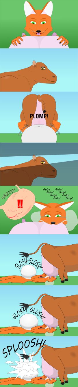 2019 4_legs 5_fingers absurd_res animal_noises anthro arched_back ass ass_focus bad_anatomy bad_art bad_ending bedroom_eyes belly belly_expansion belly_explosion belly_inflation bent_legs big_belly biped bird's-eye_view black_nose blue_sky bodily_fluids bovid bovine brown_body brown_claws brown_fur butt_focus butt_shot canid canine casual_nudity cattle caught_off_guard claws comic confusion crying deflated deflated_belly deflating deflation digital_drawing_(artwork) digital_media_(artwork) digitigrade dripping dripping_milk duo ears_outwards exclamation_point expansion explosion eyebrows eyelashes featureless_crotch female feral field finger_claws fingers flat_colors fox frown frown_eyebrows frowning_at_another fur glance glancing_back glorp glush grass green_eyes gulp_(sound_effect) half-closed_eyes happy head_shot helpless hi_res high-angle_view hooved_digitigrade hooved_toes hooves huge_belly humanoid_hands inflation internal ironfoxx knees_bent larger_female larger_feral loki_(ironfoxx) long_image looking_at_another looking_back lying lying_on_grass lying_on_ground male male/female mammal milk milk_inflation milk_on_ground mooing multi_leg multi_limb multicolored_body multicolored_fur narrowed_eyes navel nipple_fetish nipple_play nipple_suck nude nude_anthro nude_male on_back on_grass on_ground orange_body orange_eyebrows orange_fur outdoor_nudity outside pain pivoted_ears plant quadruped rear_view red_fox rumbling_stomach scared seductive shaded shocked size_difference sky slosh sloshing_belly smaller_anthro smaller_male smile smiley_face sound_effects spasm splash splatter sploosh startled stomach_ache stomach_pain story story_in_description sucking surprise surprised_expression surprised_face surprised_look swallowing tail tail_down tail_tuft tall_image tan_eyes tears tears_of_pain teats true_fox tuft two-tone_body two-tone_fur udders unexpected vector vector_art vein whiskers white_belly white_body white_fur wide_eyed wide_hipped_anthro wide_hipped_female wide_hipped_feral wide_hipped_male wide_hips wristwatch_only yellow_eyes