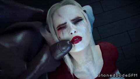 1boy 1girls 3d anal anal_sex animated ass batman_(series) big_ass big_butt big_penis completely_naked completely_nude cum_in_mouth dark-skinned_male dark_skin dc dc_comics female handjob harleen_quinzel harley_quinn harley_quinn_(injustice) injustice_2 interracial male male_pov nude nude_male penis pov psydevil sex sound sound_edit stoneddude straight stroking_penis suicide_squad_(2016) tagme video