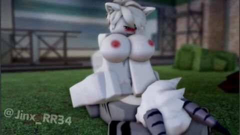 1boy 1girls 1girls1boy 3d animated blush bouncing_breasts bouncing_on_penis breasts cat_ears furry jinx_rr34 loop looping_animation roblox robloxian shark shorter_than_10_seconds smug_face sound tagme video white_ears white_hair white_skin