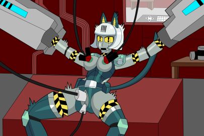 female masturbation robo-fortune robot robot_girl skullgirls ugnsfw3 video_games