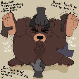 1:1 2024 ambiguous_gender ambiguous_species anal anal_fingering anal_sex anthro anthro_focus anthro_penetrated anus ass autofellatio backsack backwards_baseball_cap backwards_hat balls ballsack baseball_cap bear benjamin_(simbnea) big_ass big_butt blush bodily_fluids bubble_ass bubble_butt claws closed_eyes clothing degradation dialogue disembodied_hand english_text erection eyebrows feet fingering fingering_partner flexible fur genitals grey_background group group_sex hair hand_on_foot hand_on_head hand_on_leg hand_on_thigh hat headgear headwear hi_res humanoid_feet humanoid_genitalia humanoid_penis humiliation lying male male/ambiguous male_focus male_penetrated mammal masturbation motion_lines nude offscreen_character on_back oral oral_masturbation oral_penetration penetration penile penile_masturbation penis perineum plantigrade profanity sex shaking simbnea simple_background soles solo_focus sound_effects sweat tears text thick_thighs tuft