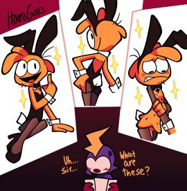 2024 2d alien blush bowtie bunny_ears bunny_tail bunnysuit cartoony cel_shading commander_peepers crossdressing disney embarrassed fake_animal_ears fake_rabbit_ears femboy from_behind heels high_heels itamigao male male_only male_playboy_bunny multiple_images no_background orange_body orange_fur pantyhose penis penis_out_of_frame photo photo_(object) photoshoot pinup playboy_bunny reverse_bunnysuit self_upload signature simple_background sitting solo_focus solo_male sparkles star_nomad text toony wander_(wander_over_yonder) wander_over_yonder