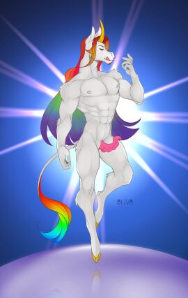 abs absurd_res anthro areola athletic athletic_anthro athletic_male bangs bedroom_eyes biceps big_muscles closed_smile colored crotch_tentacles digital_media_(artwork) eqamrd equid equine eye_contact fingers floating fur genitals hair hi_res hooves horn kadaus licking licking_lips light light_beam long_hair looking_at_another looking_at_partner lust male mammal midair monotone_body mouth_closed multicolored_hair muscles muscular muscular_male muscular_thighs mythological_creature mythological_equine mythology narrowed_eyes naughty_face nipples nude pecs penis penis_tentacles pink_tentacles pose rainbow_hair seductive smile solo suckers tail tail_tuft tapering_tentacles tentacle tentacle_penis tongue tongue_out tuft unicorn unicorn_horn unusual_anatomy unusual_genitalia unusual_penis white_body