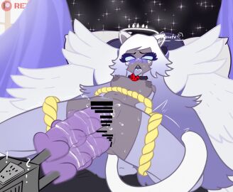 accurate_art_style ahe_gao ahegao_face anal artstyle_imitation ass cat_ears cat_girl cat_tail catgirl censor_bar censored dildo dildo_in_ass dildo_insertion dildo_penetration emily_(hazbin_hotel) female hazbin_hotel neko pussy retzhuko_(artist) sex_machine sex_toy spread_anus spread_ass spread_butt spread_legs spread_pussy spread_wings spreading spreading_ass tongue vivienne_medrano vivziepop