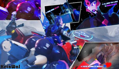 1boy 1girls 3d 3d_model 3d_render arcee arcee_(prime) arcee_(prime)_(trawert) ass big_ass big_butt big_thighs bigger_male cybertronian dialogue digital_media female handholding kein_wal licking lying lying_on_back male metallic_body optimus_prime robot robot_boy robot_girl robot_humanoid round_ass round_butt seducing size_difference smaller_female straight tagme text thick_ass thick_butt thick_hips thick_thighs transformers transformers_prime trawert