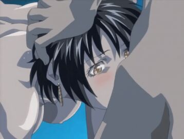 00s 1boy 1girls 2003 2d all_fours animated animated_gif bible_black black_hair blush breasts deepthroat earrings face_fucking fellatio female gif hand_on_head head_grab human human_female human_male interracial irrumatio light-skinned_female light_skin loop looping_animation lowres male minase_yukiko nipples oral pale-skinned_female pale_skin penis sex short_hair slim straight tagme throat_barrier throat_fuck tight_throat uncensored yellow_eyes