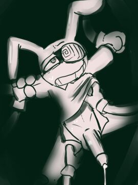 black_background bondage bunny bunny_boy clothed cock disembodied_hand disembodied_hands glitch_productions gloves groping hypnosis jax_(the_amazing_digital_circus) male male_only no_color penis rabbit restrained solo the_amazing_digital_circus