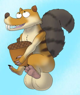 20th_century_fox 20th_century_studios acorn alythewolfcat anthro balls big_balls blue_sky_studios chris_wedge fangs food fruit genitals hi_res huge_balls hyper hyper_balls hyper_genitalia ice_age_(film) ice_age_(series) male mammal masturbation nut_(fruit) penetrable_sex_toy plant rodent sciurid scrat_(ice_age) sex_toy solo squirrel stripes tree_squirrel tusks what