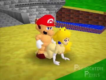 1boy 1girls 3d 3d_animation accurate_art_style all_fours animated areolae ass big_ass big_breasts black_hair blonde_hair blue_eyes breasts bubble_ass bubble_butt busty canon_couple doggy_style earrings elbow_gloves female female/male from_behind from_behind_position full_body gloves hourglass_figure long_hair looking_at_another low_poly low_poly_peach lowpoly male male/female male_penetrating_female mario mario_(series) moustache nintendo nipples nude official_style on_all_fours outdoors polygon princess princess_peach provocative_pixels shoes short_hair short_playtime shorter_than_10_seconds shorter_than_30_seconds smaller_male sound standing super_mario_64 tagme video wide_hips