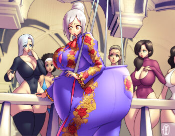 ass ass_expansion ass_focus babe_pig_in_the_city barefoot big_ass big_butt bubble_ass bubble_butt butt_expansion esme_hogget expansion expansion_sequence gigantic_ass gigantic_butt huge_ass huge_bubble_butt huge_butt inflation leggings prison_guard_position prison_school shiraki_meiko skin_tight thick_ass thick_thighs thighs