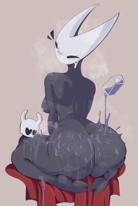 1boy 1girls anthro areola artist_request ass barefoot big_ass big_breasts big_thighs blush breasts butt completely_nude completely_nude_female female full_body hollow_knight hornet_(hollow_knight) huge_ass huge_thighs incest incest_(lore) incestuous incestuous_(lore) insect_girl insectoid insects liquid looking_at_viewer male naked naked_female nipples nude nude_female protagonist_(hollow_knight) shiny shiny_skin sticky tagme the_knight_(hollow_knight) thick_thighs thighs wet wet_body wet_skin
