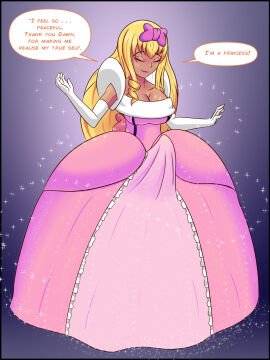 1futa 5_fingers absurd_res after_transformation ashley_ketchum ball_gown beforu big_breasts blonde_hair bottomless breasts closed_eyes clothed clothing comic comic_page dark-skinned_futa dark_skin dialogue dickgirl digital_art digital_drawing_(artwork) digital_media digital_media_(artwork) dress erection erection_under_clothes erection_under_clothing erection_under_dress feminization flechitas fully_clothed futa_only futa_transformation futanari gender_transformation gown hair handwear hi_res intersex long_hair male male_to_futa mind_control mti_transformation nintendo penis penis_bulge pink_dress pokemon post-transformation princess princess_dress princessification solo speech_bubble standing tenting text text_bubble transformation white_gloves
