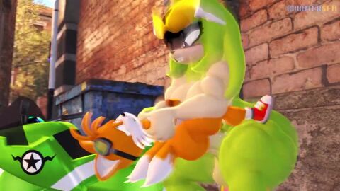 1boy 1futa anal anal_penetration anal_sex countersfm cum cum_in_ass cum_inside cum_overflow cum_overflowing cumshot eyes_closed futa_is_bigger futanari questionable_consent shaking_head small_dom_big_sub smirk smirking sonic_(series) sonic_the_hedgehog_(comics) sonic_the_hedgehog_(series) surge_the_tenrec tagme tails_the_fox tenrec video