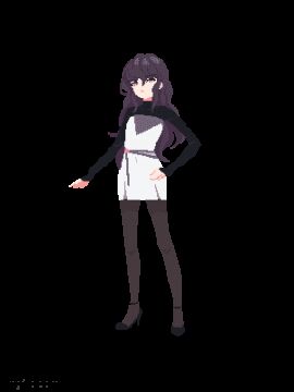 animated ass_expansion belly_expansion digestion indulgences pixel_art sophia_(indulgences) tight_clothing tsundere