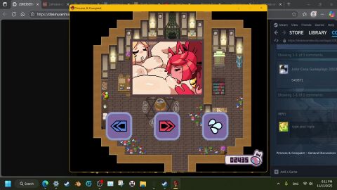 2d animated breasts_out cat_princess_(princess_and_conquest) cum cute human_princess_(princess_and_conquest) licking nipples princess_and_conquest pussy sound tagme video wholesome yuri