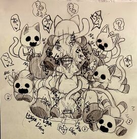 anthro anthro_on_anthro anthro_only ass canine catnap catnap_(poppy_playtime) censored critters_(poppy_playtime) cum cum_in_ass cum_in_mouth cum_inside dogday dogday_(poppy_playtime) doggy domestic_cat domestic_dog feline furry_only group_sex macha_zr male male/male no_humans orange_fur orange_skin paper plushie plushophilia poppy_playtime poppy_playtime_(chapter_3) purple_fur purple_skin sex smiling_critters tagme