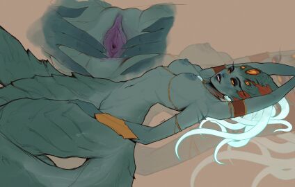 1girls 2d 2d_(artwork) 2d_artwork 4_arms azshara big_breasts blizzard_entertainment breasts female female_only green_body green_skin jewelry jewelry_only multi_arm multi_limb naga naga_(warcraft) naga_girl naked naked_female nude nude_female pussy pussy_ejaculation queen_azshara seductive seductive_pose seductive_smile snake_hair tdp tentacle tentacle_legs thick_naga_hips thin thin_female warcraft world_of_warcraft