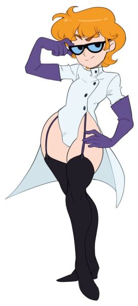aged_up bunnox cartoon_network dabunnox dexter dexter's_laboratory dexter_(dexter's_laboratory) femboy male scientist solo tagme thick thick_thighs