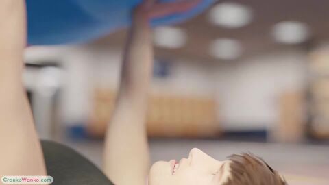 bitchy blonde_female blonde_hair crush facesitting giantess growth gym gym_uniform larger_female larger_female_smaller_male mini_giantess pacifica_northwest pacifica_northwest_(scrag_boy) size_difference smothering tagme tiny video