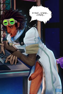 anal anal_sex dildo dildo_machine gay male penis scientist sex_machine sex_toy slime_rancher solo twink viktor_humphries_(slime_rancher)