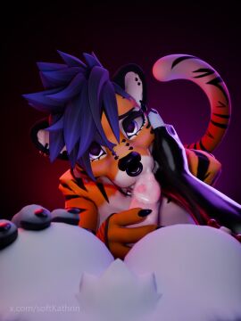 3:4 3d absurd_res alber animal_genitalia animal_penis anthro blender_(artwork) bodily_fluids breasts canid canine canine_genitalia canine_penis canis choker claws clothing collar cum cum_on_face cum_on_hand digital_media_(artwork) duo ear_piercing ear_ring erection facial_piercing facial_tuft fangs felid feline fellatio female first_person_view fishnet_clothing fur furgonomics furry-specific_piercing futa/female futanari genital_fluids genitals hair handwear heart_eyes heart_symbol helia_(softkathrin) hi_res holding_breast holding_head holding_penis hyenid_(species) intersex intersex/female jewelry kat_(softkathrin) latex latex_clothing latex_handwear legwear licking looking_at_viewer makeup mammal markings muzzle_piercing necklace nipple_piercing nipples nose_piercing nose_ring open_mouth oral pantherine penile penis penis_lick piercing purple_eyes ring_piercing sabertooth_(anatomy) septum_piercing septum_ring sex simple_background smile smirk softkathrin stockings striped_body striped_markings striped_tail stripes tail tail_markings tattoo teeth text thigh_highs tiger tongue tuft url watermark wolf