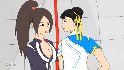 1futa 1girls 2d 2d_animation artisgreat asian asian_female assjob capcom chun-li female futa_on_female futa_with_female futanari outercourse street_fighter tagme video