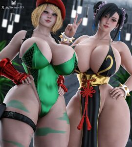 2girls 3d 3d_(artwork) ashley_graham ashley_graham_(ella_freya) ass big_ass big_breasts big_butt biohazard black_hair blonde_hair blue_eyes cammy_white cammy_white_(cosplay) capcom chun-li chun-li_(battle_ouffit_sfv) chun-li_(cosplay) cleavage cosplay crossover crossover_cosplay curvaceous curves curvy curvy_body curvy_female curvy_figure dat_ass dress female female_only final_fantasy final_fantasy_vii final_fantasy_vii_remake hips huge_ass huge_breasts large_ass large_breasts large_butt mascara milf nixmare_(artist) no_panties pale-skinned_female pale_skin red_eyes resident_evil resident_evil_4 resident_evil_4_remake street_fighter street_fighter_6 thick thick_ass thick_hips thick_legs thick_lips thick_thighs thighs tifa_lockhart voluptuous voluptuous_female