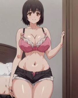Rule 34 - ai generated big ass bikini breasts overflow plump shirakawa  ayane thick thighs