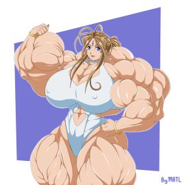 abs belldandy biceps big_breasts big_muscles breasts female huge_breasts huge_muscles large_breasts large_muscles large_thighs matl muscles muscular muscular_arms muscular_female muscular_legs muscular_thighs oh_my_goddess! pecs what