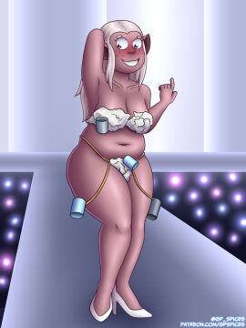 1girls amber_(the_owl_house) ass breasts chubby disney disney_channel fashion_show female gp_spices massive_ass senftember senftember_(2024) stage tagme the_owl_house