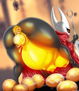 1girls 2025 2d anus artist_name ass bent_over big_ass big_belly big_breasts bloated_belly breasts cape charm charm_(object) colored detailed_background digital_media_(artwork) egg egg_in_pussy egg_laying eggnant female female_only gameplay_mechanics glowing glowing_belly glowing_breasts heartlessangel3d hi_res highres holding_object holding_weapon hollow_knight hornet_(hollow_knight) large_ass large_belly large_boobs large_breasts laying_egg pregnant pregnant_female pussy pussy_juice pussy_juice_drip red_cape solo solo_female sweat team_cherry the_infection_(hollow_knight) weapon wide_ass wide_hips