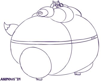 big_breasts blueberry_inflation breasts female furry hastagaspacho huge_breasts inflation morbidly_obese spherical_inflation tagme thick_thighs wide_hips