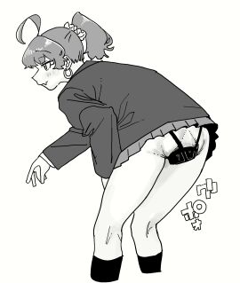 1girls akane_(mattsuu) akane_(まっつー) anal anal_training anus buttplug buttplug_under_panties censored choker cute_fang destroyed_anus earrings exhibitionism female female_only grey_hair huge_anus huge_buttplug ijnacrj japanese_text mattsuu ruined_anus sex_toy skirt solo stretched_anus tagme thong thong_over_buttplug translation_request wrecked_ass まっつー