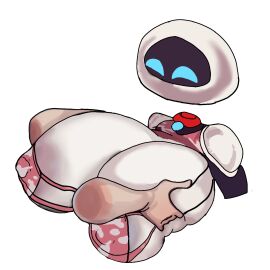 artist_request bikini boob_squish bra breast_grab breast_squeeze breasts casual_nudity eve_(sexbot) eve_(wall-e) female female_only grabbing_breasts huge_breasts hyper hyper_boobs nipples_visible_through_clothing nude robot robot_girl tagme teasing wall-e