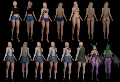 big_ass big_breasts bikini blonde_hair female female_only nina_williams tekken tekken_8 thick_thighs
