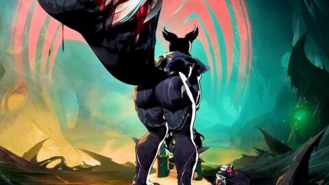 animal_ears arm_spikes ass ass_focus bodysuit doreen_green female full_body highres large_tail marvel marvel_comics marvel_rivals mask official_art slingshot_(weapon) solo spiked_legwear squirrel_ears squirrel_girl squirrel_girl_(marvel) squirrel_girl_(marvel_rivals) squirrel_girl_(symbiote_squirrel) squirrel_tail standing symbiote tail tippy-toe